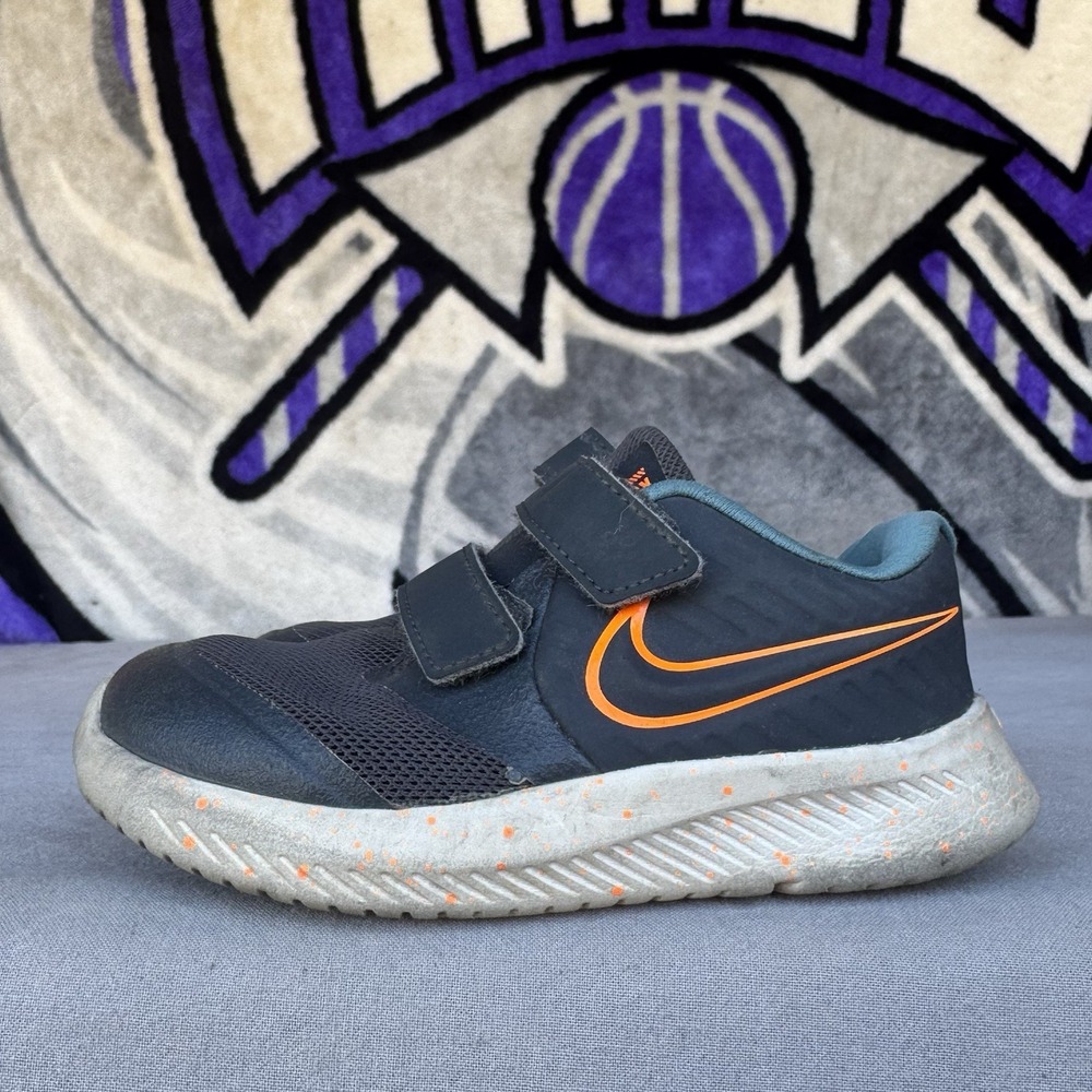 Size 8c - Nike Kids'‎ Toddler Star Runner 2 Sneakers Blue CT1081-001